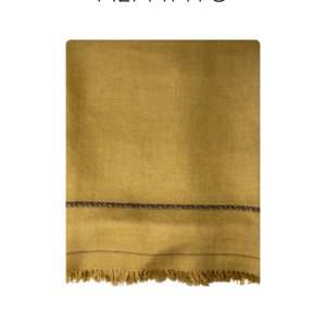 Shah-e-Zar – Exclusive Golden Pashmina Fine Wool Shawl (Chaddar)